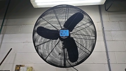 Lot of (4) Assorted Dayton and Air King Wall Fans - 30", 34", (2) 20"s