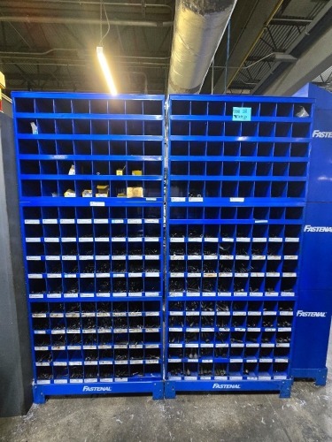 (2) Fastenal Cabinets and Contents - Misc. Screws, Bolts, etc.