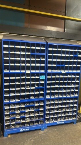 Lot (3) Fastenal Cabinets and Contents - Misc. Screws, Bolts, etc.