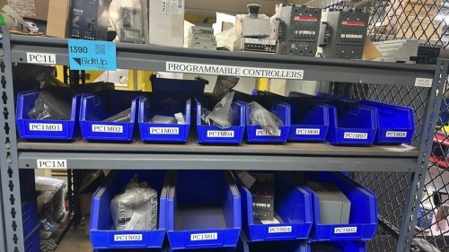 Lot Asst&rsquo;d Programable Controllers/ Electical Breakers With Rack