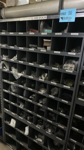 Lot Asst&rsquo;d Electrical With Parts Cabinet