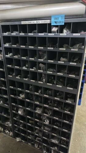 Lot Asst&rsquo;d Electrical With Parts Cabinet