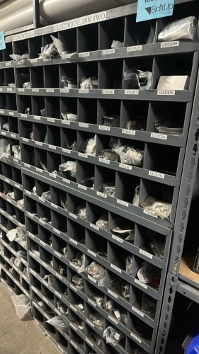 Lot Asst&rsquo;d Electrical Contactors With Parts Cabinet