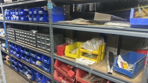 Lot Asst&rdquo;d Tounge Sorting And Lockouts Parts With (2) Rack