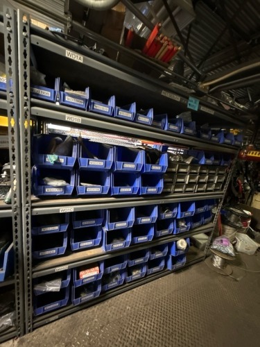 Shelf Lot of Assorted Wet Deburr MRO - Sensors, Filters, Bearings, etc.