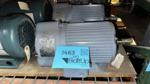 Lot (2) Nidec Quick Brake Induction Motors