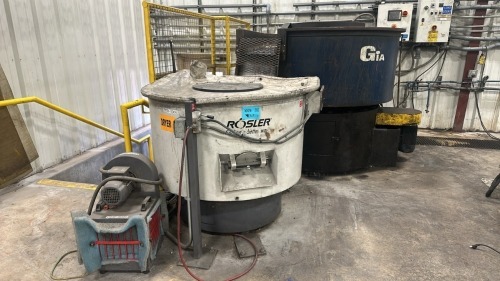 Rosler Rotary Drier , Type: RT 250 Euro, Serial No. 77837, Year: 2017, With Giant Vibratory Tumbler, Approx. 64&rdquo; round