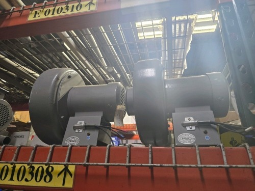 Assorted Contents of Top Shelf Row Half - Misc. Motors and Blowers