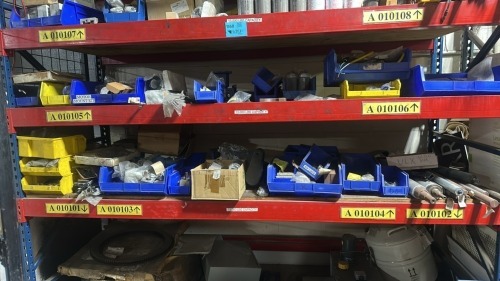 Lot Asst&rsquo;d Rollers, Filters, Resolvers, Clutch Packs, Curtan Sensors. Etc in 4 Shelf&rsquo;s