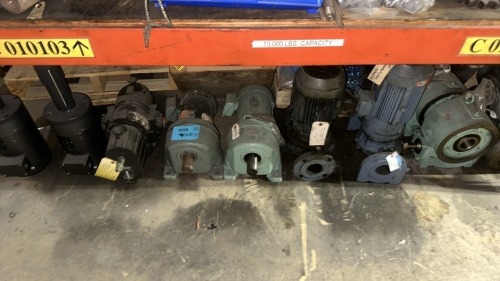 Lot (10) Asst&rsquo;d Industrial Electric Motors and Gear Reducers, Various Sizes and Types