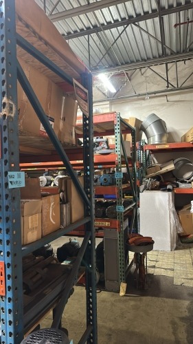 Lot (14) sec. Asst&rsquo;d 8ft Height Pallet Racking with 110 Beams and 70 Wire Trays,