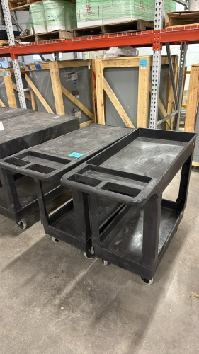 LOT (2) ULINE UTILITY CARTS