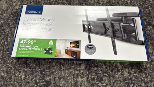 LOT (2) INSIGNIA LARGE FULL MOTION MOUNT 47-90&rdquo;, MODEL: HTVMM1703-C