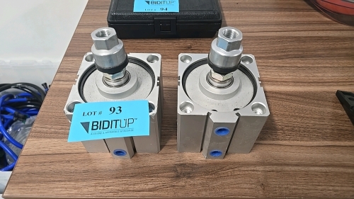(2) SMC Compact Cylinders and Floating Joints