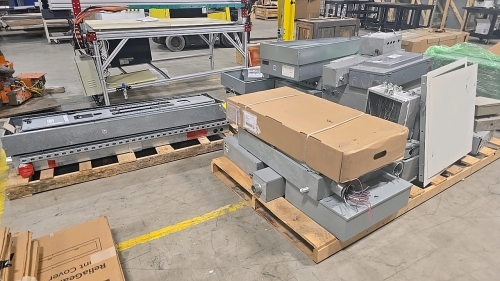 (3) Pallets of Misc. Used Electrical Supplies - Panelboards, Switches, Lockbox, etc.