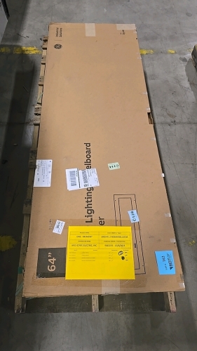 General Electric 64" Complete Lighting Panelboard - Box, Interior, and Cover Included - UNUSED