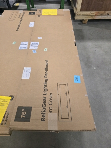 General Electric 76" Complete Lighting Panelboard - Box, Interior, and Cover Included - UNUSED