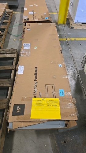 General Electric 76" Complete Lighting Panelboard - Box, Interior, and Cover Included - UNUSED