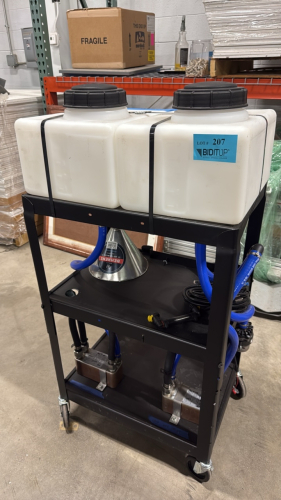 CUSTOM Heat Exchanger System, Hose Connections, Wheeled Cart