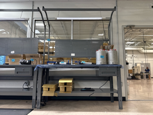 ULINE Workbench with Overhead light and Drawer and shelf - NO CONTENTS