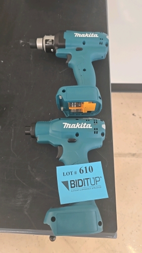(2) Makita #DFT127F and #DFT1045F Impact Wrenches