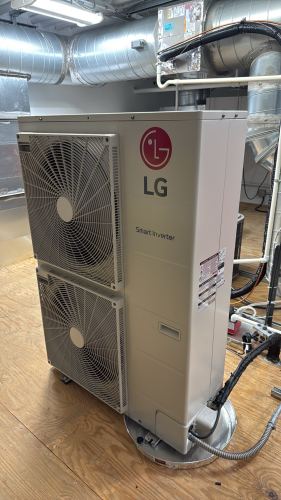 LG SMART INVERTER 36,000 BTU, R-410A, 21.5 SEER Mini Split System Concealed Duct Heat Pump , MODEL: LUU360HHV