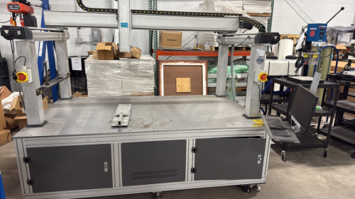 LASER WELDING MACHINE, WITH RAYCUS RFL-C2000H, (3) LEADSHINE AC HYBRID H2-758 SERVO DRIVES, (MISSING PARTS)