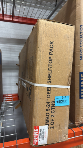 ULINE H-1871BL-SHF BLACK SHELF PACK, BOX 2 of 2 ONLY, MISING BOX 1
