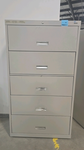 Anderson Hickey 5 Door Lateral Filing Cabinet - 36"x18"x64" (LxDxH)