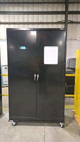 ULine Storage 4 Shelf Cabinet 48"x18"x78" (LxDxH) and Rolling Cart
