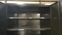 ULine Storage 4 Shelf Cabinet 48"x18"x78" (LxDxH) and Rolling Cart - 3