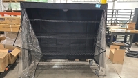 Rolling Metro Rack Shelving (4 Shelves) w/ ULine Plastic Cover