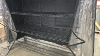 Rolling Metro Rack Shelving (4 Shelves) w/ ULine Plastic Cover - 3