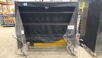 Rolling Metro Rack Shelving (4 Shelves) w/ ULine Plastic Cover