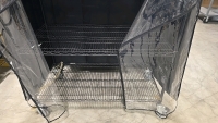 Rolling Metro Rack Shelving (3 Shelves) w/ ULine Plastic Cover - 3