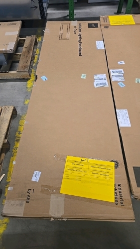 General Electric 76" Complete Lighting Panelboard - Box, Interior, and Cover Included - UNUSED
