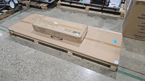 Vivo #V100EBY Black Electric Single Motor Desk Frame and Kalrby 74"x1.5" Desk Top - NEW IN BOX, UNUSED