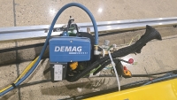 Unified Industries CAP 700 LB Floor Jib Crane w/ Demag Hoist - 6