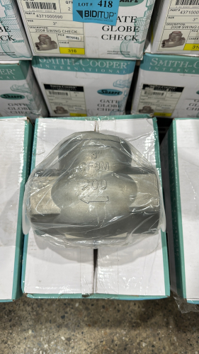 LOT (4) SMITH-COOPER SHARPE 200# SWING CHECK VALVES, SIZE: 3&rdquo;