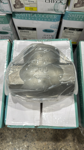 LOT (4) SMITH-COOPER SHARPE 200# SWING CHECK VALVES, SIZE: 3&rdquo;