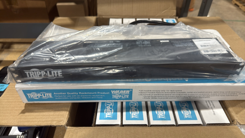 Lot (6) TRIPP-LITE PDU121506 1U RACKMOUNT POWER DISTRIBUTION UNITS,