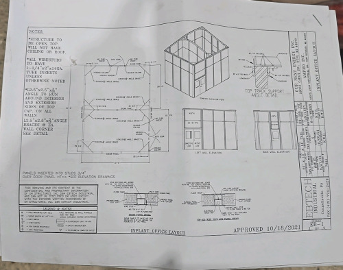 EBTech 20'x15'x14' Implant Office Room Assembly