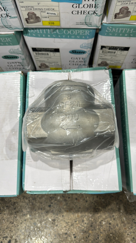 LOT (4) SMITH-COOPER SHARPE 200# SWING CHECK VALVES, SIZE: 3&rdquo;