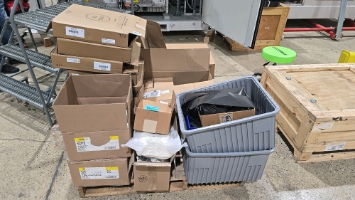 Misc. Pallet of Electrical Supplies - Cell Pads, Fan, Busbar Implements, etc