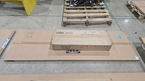 Vivo #V100EBY Black Electric Single Motor Desk Frame and Kalrby 74"x1.5" Desk Top - NEW IN BOX, UNUSED
