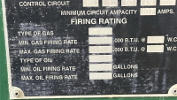 2018 Johnston Boiler Company #PFT J60-3G1 50S Natural Gas Boiler; 208V 60Hz 3~, 9.5A; 2,530 Max Gas - 16
