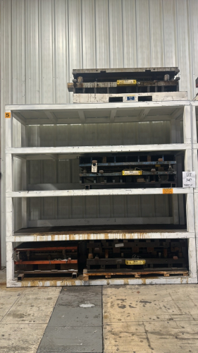 Heavy Duty Rack- 10.5'x3'x10' - RACK ONLY, (CONTENTS NOT INCLUDED, PRESS DIES AND OTHER CONTENTS NOT INCLUDED)
