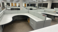 6- PERSON HAWORTH MODULAR WORK STATIONS - 2