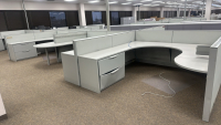6- PERSON HAWORTH MODULAR WORK STATIONS - 3