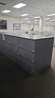 (6) Sections of 30"x18"x42" Drawers and Wooden Top - 2